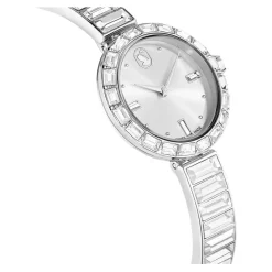 Swarovski Horloge Unisex Matrix Armband 25 mm Zilver, Wit 5677487-Heren Horloges