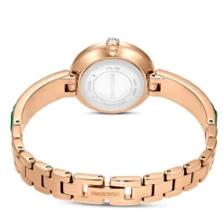 Swarovski Horloge Unisex Matrix Bangle 25 mm Groen/Champagne‑Goud 5690808-Heren Horloges