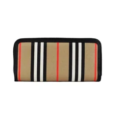 Burberry Icon Stripe Zip Around Portemonnee-Heren Portefeuilles