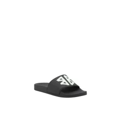 Balenciaga Iconic Logo Rubber Slippers-Heren Slippers
