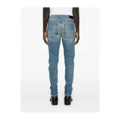 Amiri Indigo e Distressed Skinny Jeans-Heren Jeans