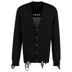 Givenchy Intarsia Detail Katoenen Cardigan-Heren Truien & Vesten