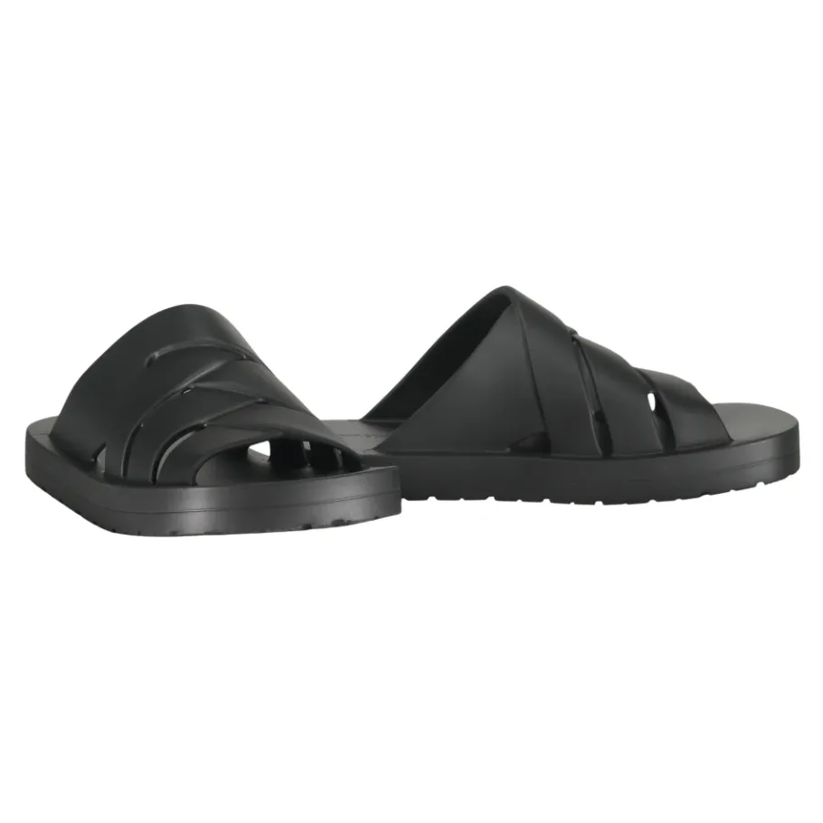 Bottega Veneta Intrecciato Rubber Slides-Heren Slippers