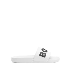 Hugo Italiaanse Slider Sandalen met reliëflogo-Heren Slippers