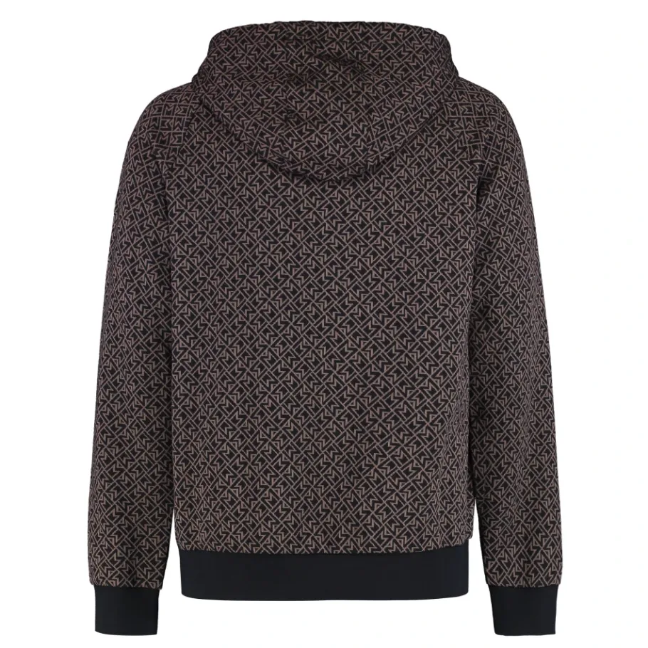 Moncler Jacquard Logo Gebreide Hoodie-Heren Truien & Vesten