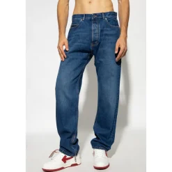 Off White Jeans met Logo-Heren Jeans