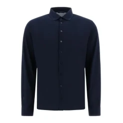 Herno Jersey Crepe Polo Shirt-Heren Overhemden