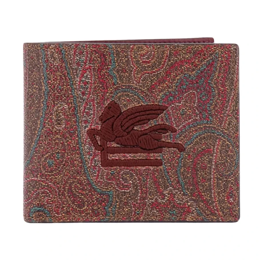 Etro Kaarthouder met Pegasus-logo-Heren Portefeuilles