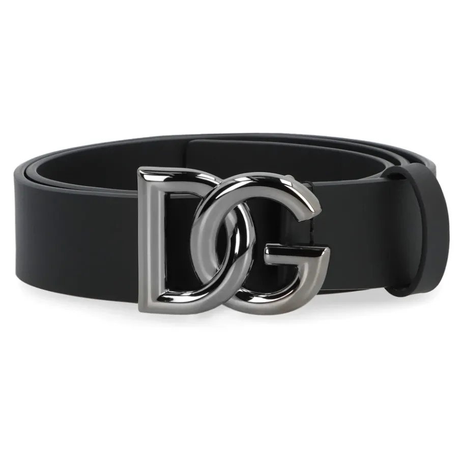 Dolce & Gabbana Kalfsleren Riem met Logo-Heren Riemen
