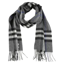 Burberry Kasjmier Geruit Geborduurde Franje Sjaal-Heren Sjaals