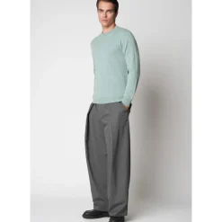 Gran Sasso Kasjmier trui met ronde hals-Heren Truien & Vesten