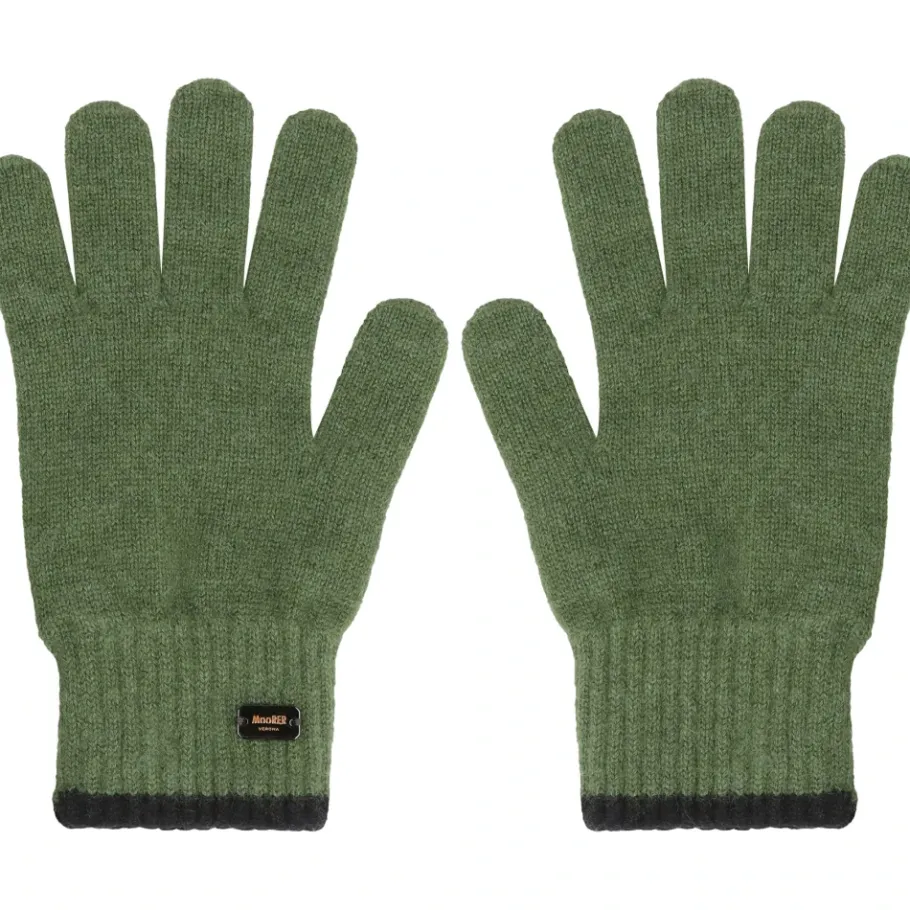 Moorer Kasjmierhandschoenen met geribbelde inzetstukken-Heren Handschoenen