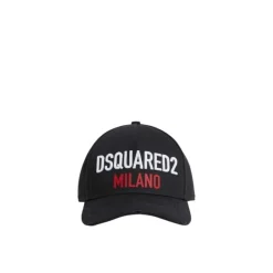 Dsquared2 Katoenen Gabardine Geborduurd Logo Pet-Heren Petten