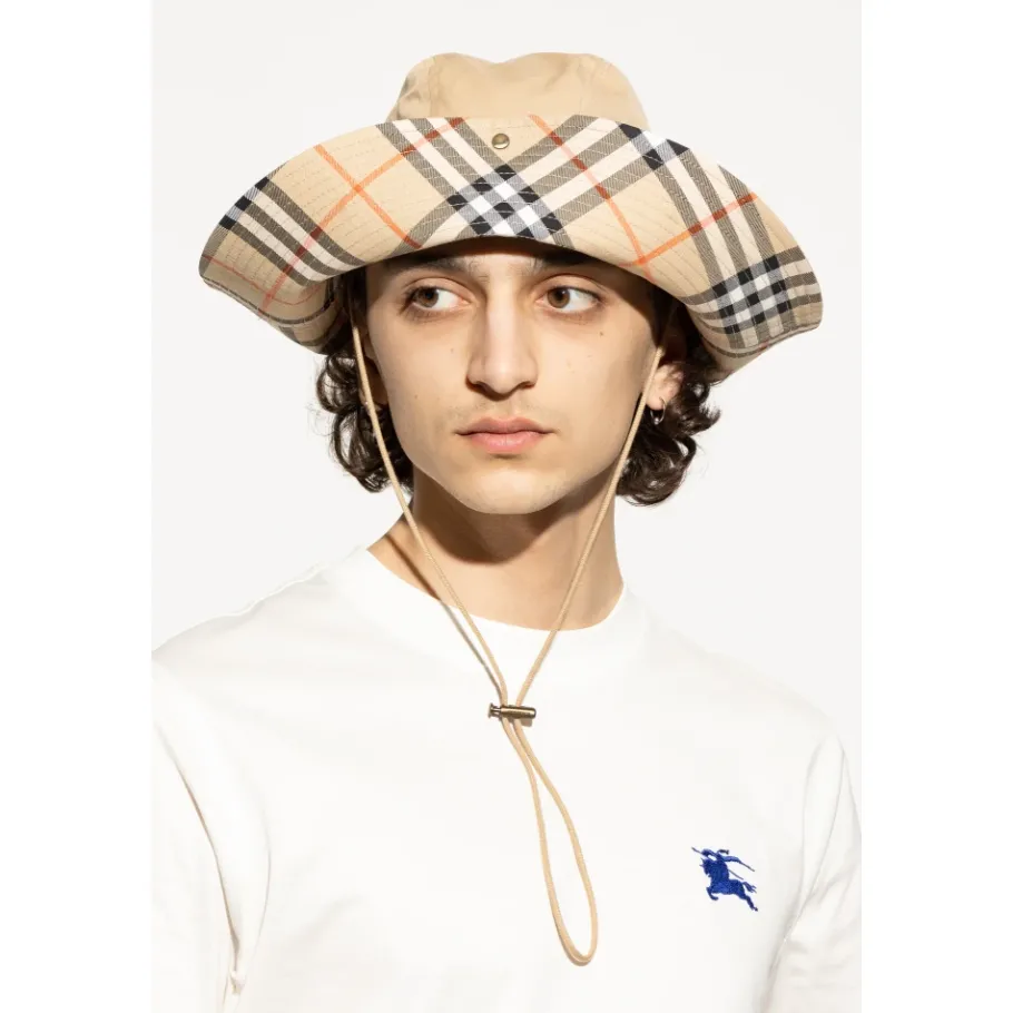 Burberry Katoenen hoed met strikjes-Heren Hoeden