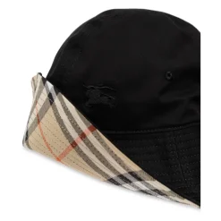 Burberry Katoenen muts met strikjes-Heren Hoeden