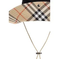 Burberry Katoenen muts met strikjes-Heren Hoeden