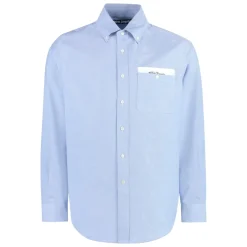 Palm Angels Katoenen overhemd met button-down kraag-Heren Overhemden