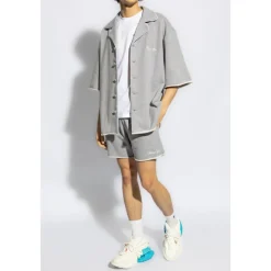 Balmain Katoenen shirt met logo-Heren Overhemden