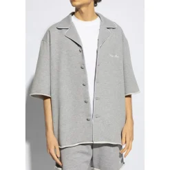 Balmain Katoenen shirt met logo-Heren Overhemden