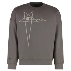 Rick Owens Katoenen sweatshirt met ronde hals-Heren Truien & Vesten