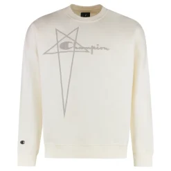 Rick Owens Katoenen Sweatshirt met Ronde Hals-Heren Truien & Vesten