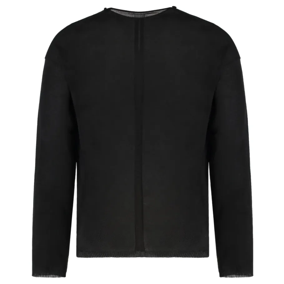 Rick Owens Katoenen trui met ronde hals-Heren Truien & Vesten