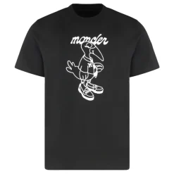 Moncler Katoenen T-shirt met Contrasterende Print-Heren Shirts