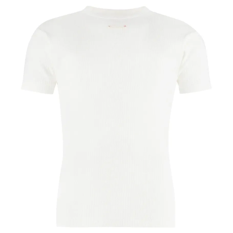 Maison Margiela Katoenen T-Shirt met Knit-Heren Shirts