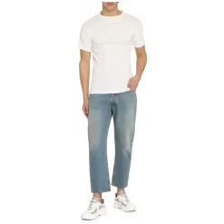 Maison Margiela Katoenen T-Shirt met Knit-Heren Shirts