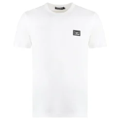 Dolce & Gabbana Katoenen T-shirt met Logo Tag-Heren Shirts