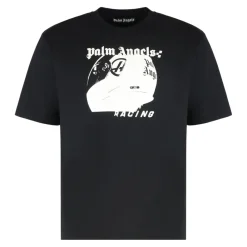 Palm Angels Katoenen T-shirt met print-Heren Shirts
