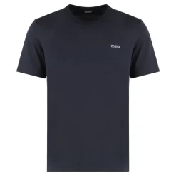 Zegna Katoenen T-shirt met ronde hals-Heren Shirts