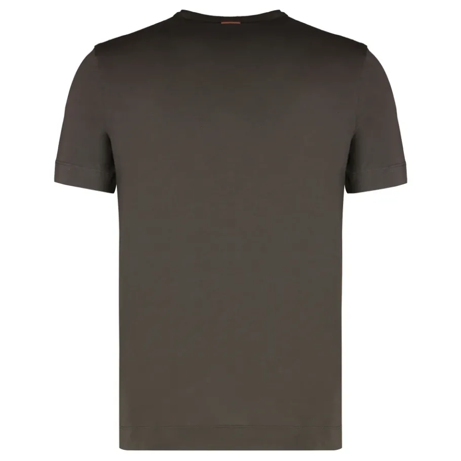 Zegna Katoenen T-shirt met ronde hals-Heren Shirts