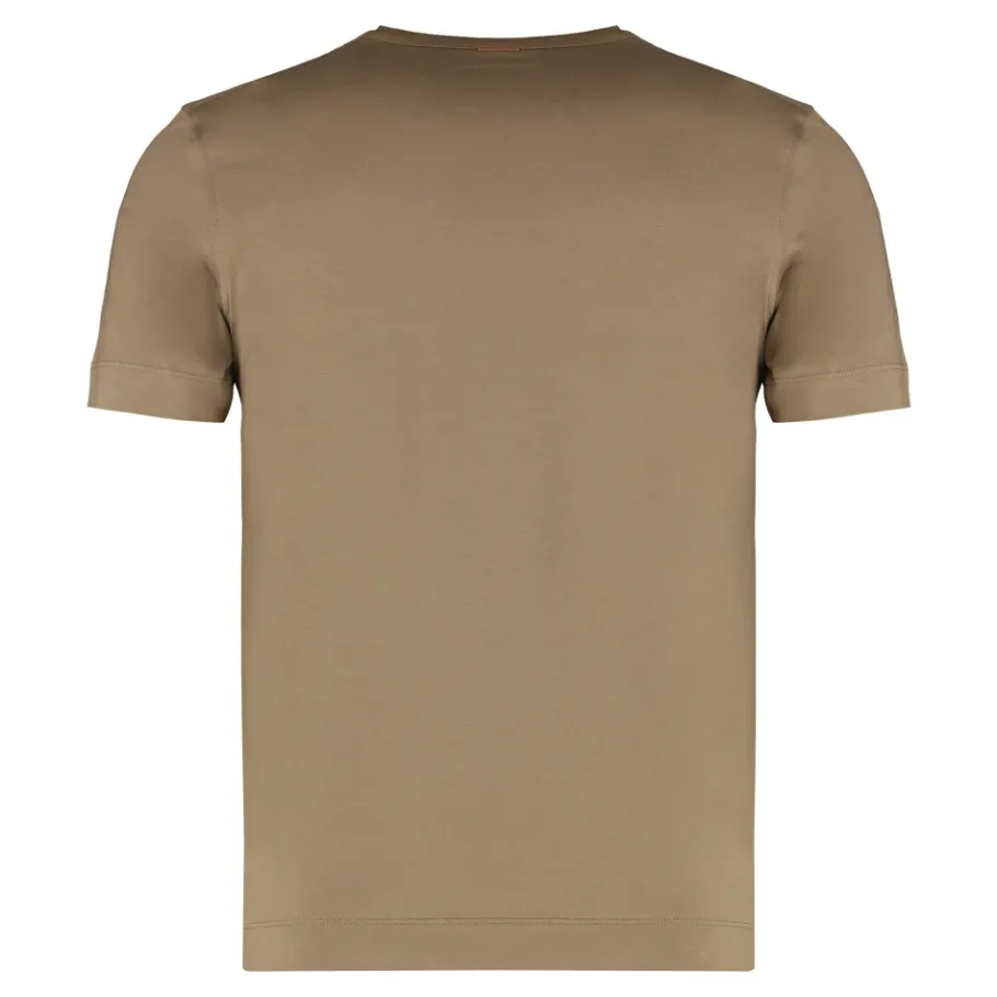 Zegna Katoenen T-shirt met ronde hals-Heren Shirts