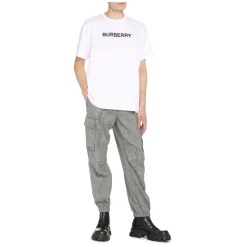 Burberry Katoenen T-shirt met ronde hals-Heren Shirts