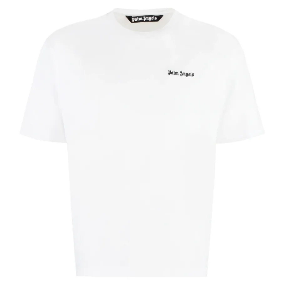 Palm Angels Katoenen T-shirt met ronde hals-Heren Shirts