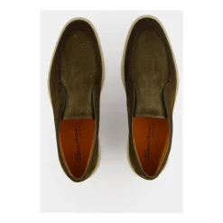 Santoni Khaki Suede Desert Boots-Heren Laarzen