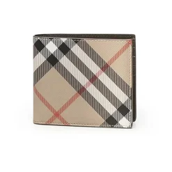 Burberry Klassieke Beige Portemonnee met Kaartsleuven-Heren Portefeuilles