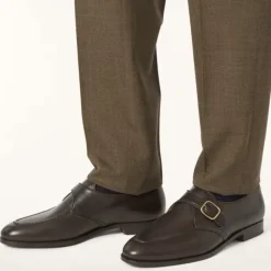 Loro Piana Klassieke Derby Schoenen met Leren Details-Heren Instappers & Slip Ons|Nette Schoenen