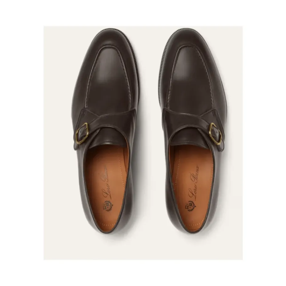 Loro Piana Klassieke Derby Schoenen met Leren Details-Heren Instappers & Slip Ons|Nette Schoenen