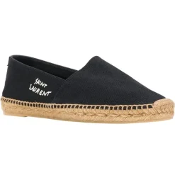 Saint Laurent Klassieke Instappers met Geweven Jute-Heren Espadrilles