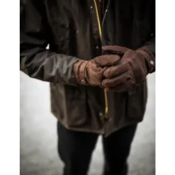 Hestra Klassieke Lederen Handschoenen met Primaloft Vulling-Heren Handschoenen