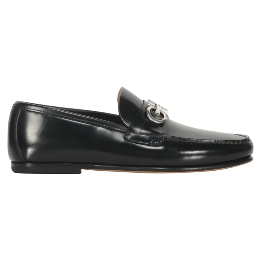 Ferragamo Klassieke leren loafers met Horsebit-detail-Heren Instappers & Slip Ons