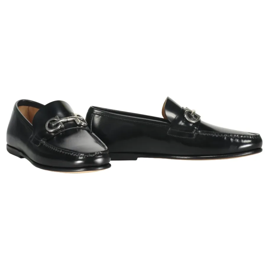 Ferragamo Klassieke leren loafers met Horsebit-detail-Heren Instappers & Slip Ons