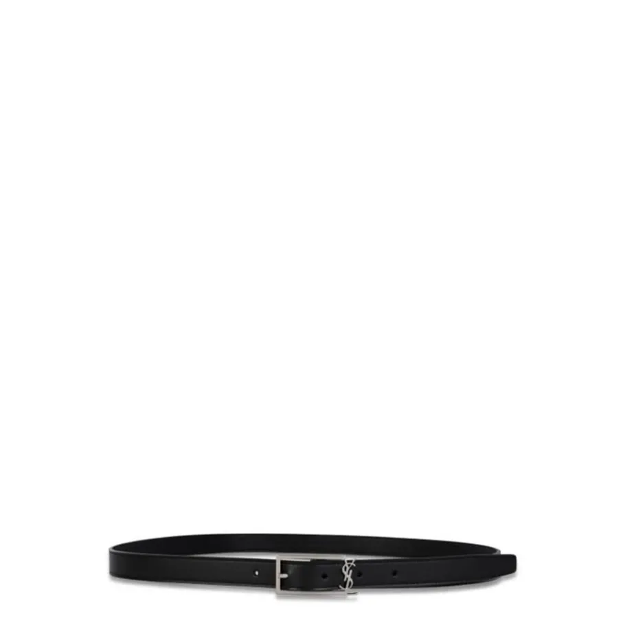 Saint Laurent Klassieke Leren Riem voor Mannen-Heren Riemen