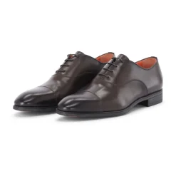 Santoni Klassieke leren veterschoenen-Heren Instappers & Slip Ons|Nette Schoenen