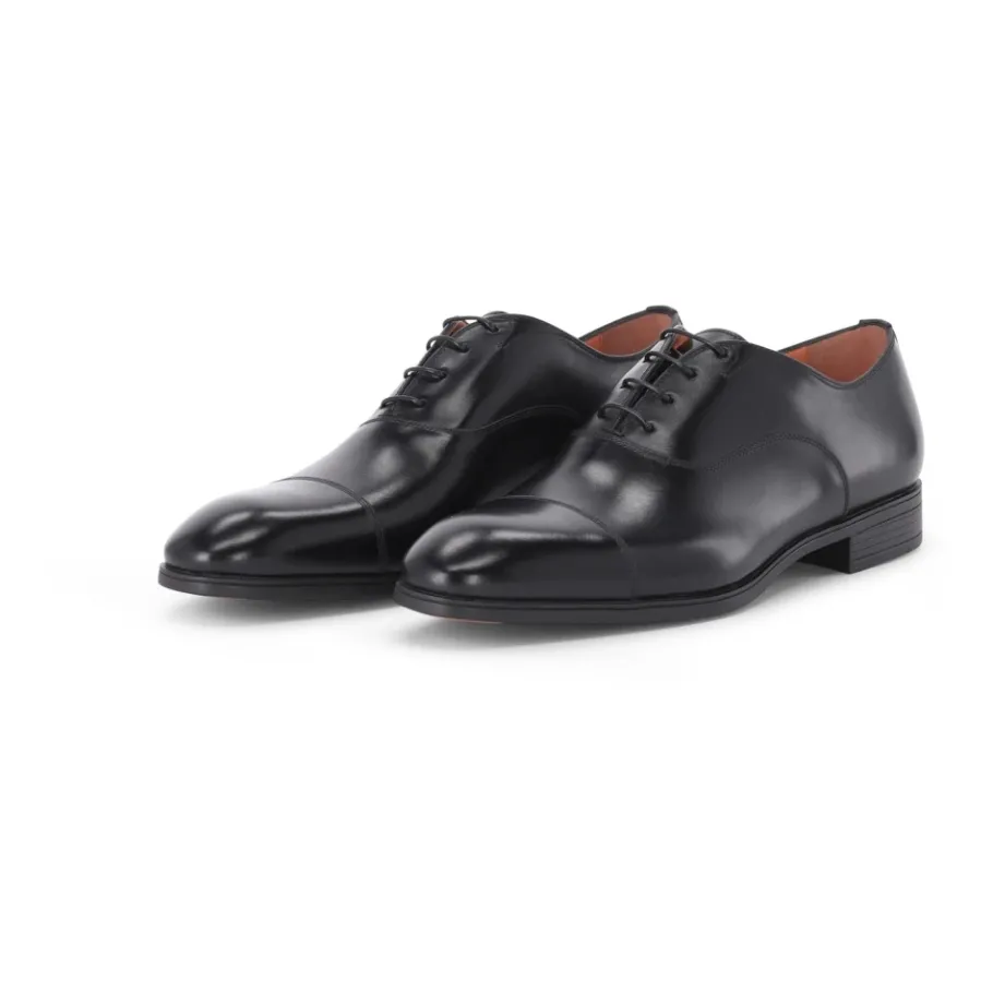 Santoni Klassieke leren veterschoenen-Heren Instappers & Slip Ons|Nette Schoenen
