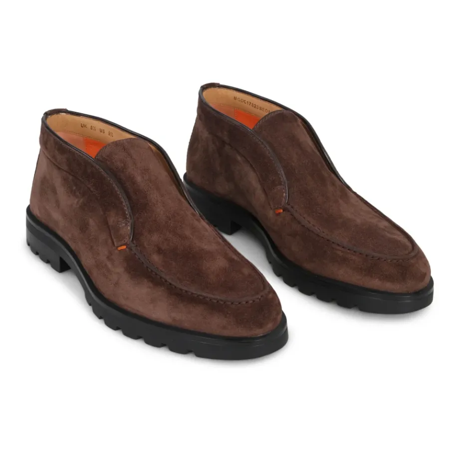 Santoni Klassieke Suede Chukka Boot-Heren Laarzen
