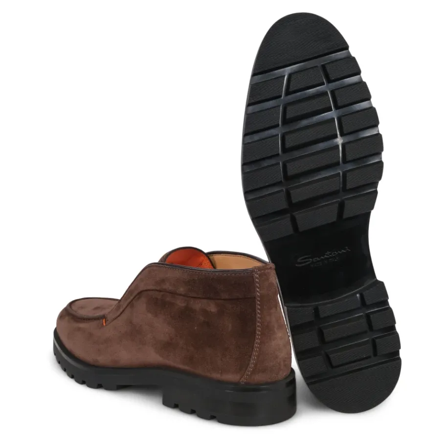 Santoni Klassieke Suede Chukka Boot-Heren Laarzen