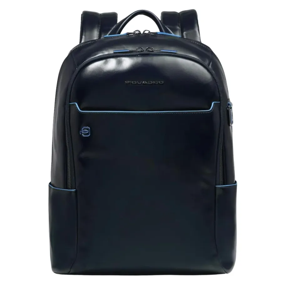Piquadro Kleine rugzak voor 14 inch computer en iPad-Heren Rugzakken
